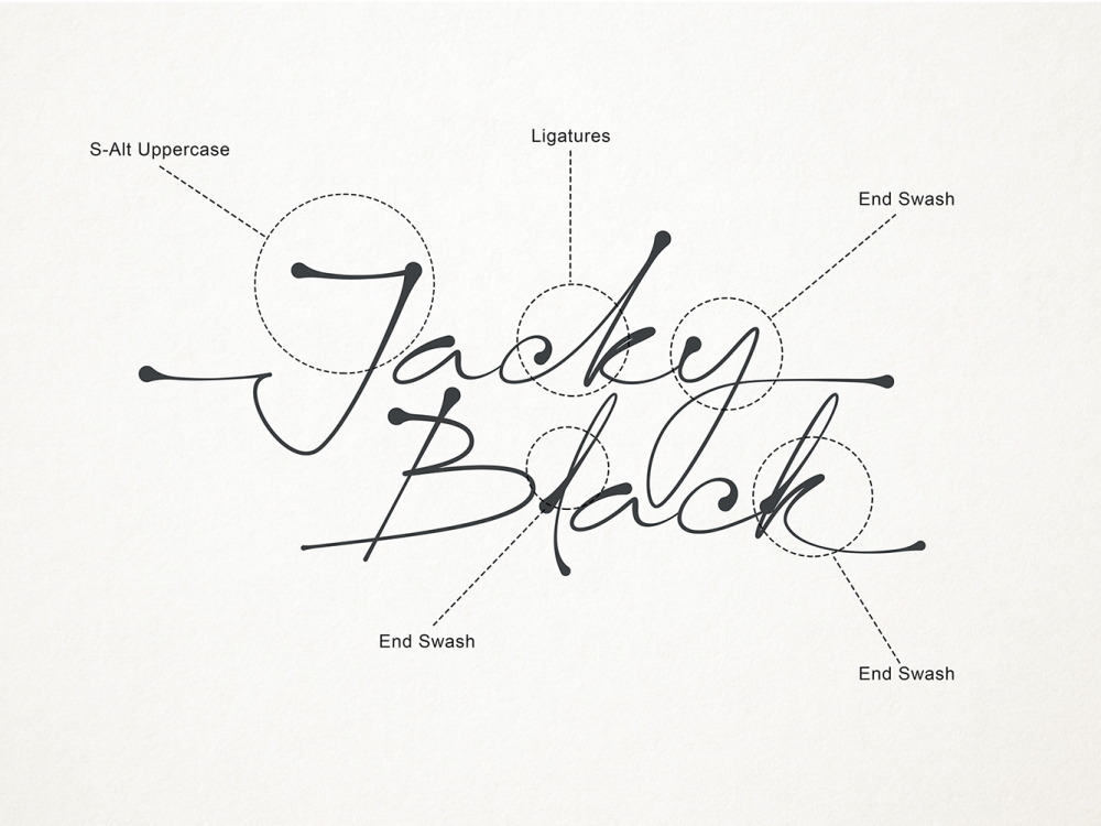 Jacky Black Free Font