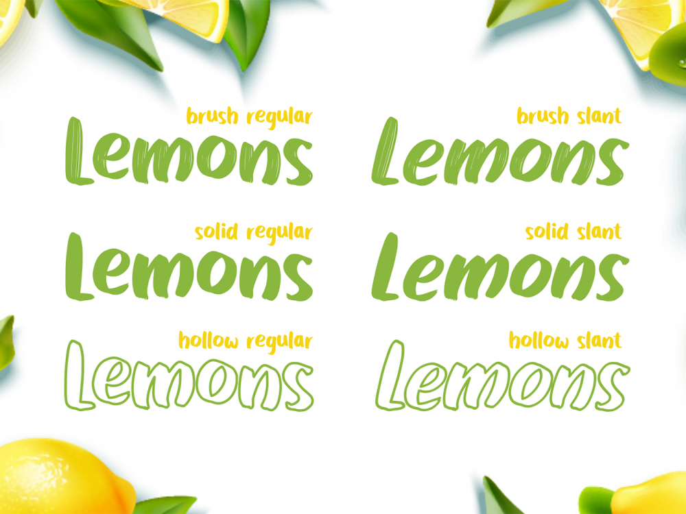 Lemons Bright Free Font