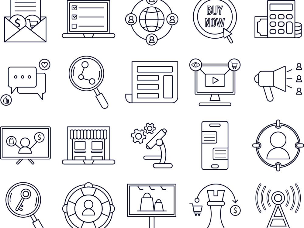 Marketing Vector Free Icon Set 2