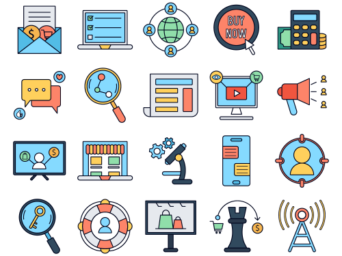 Marketing Vector Free Icon Set