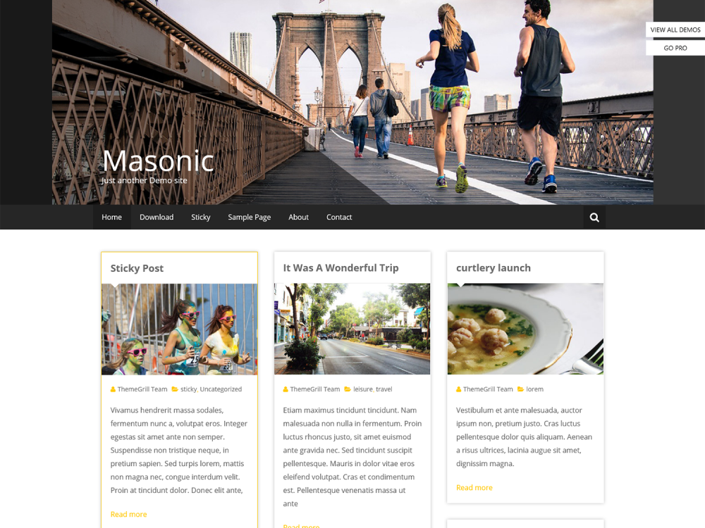 Masonic WordPress Theme