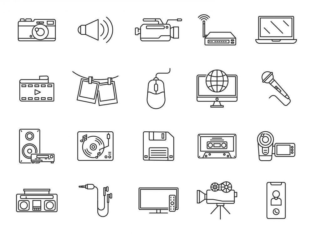 Multimedia Vector Icons