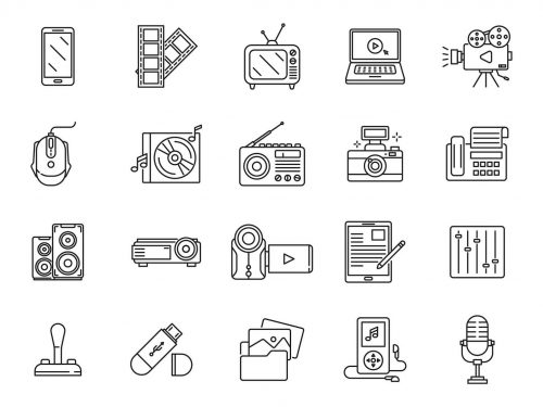 Multimedia Vector Icons