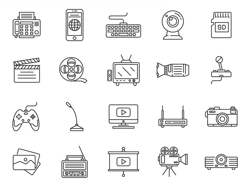 Multimedia Vector Icons