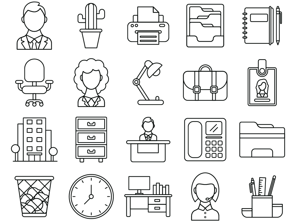 Office Vector Free Icon Set 2