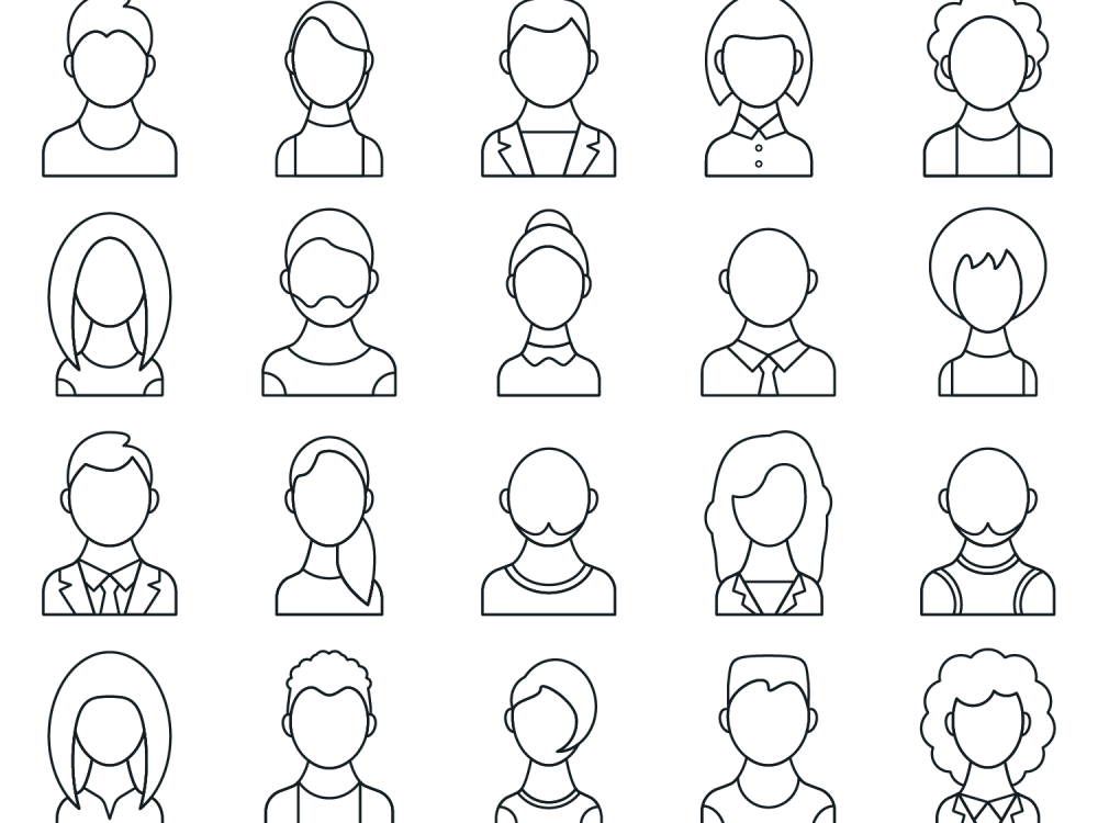 People Avatars Vector Free Icon Set 2