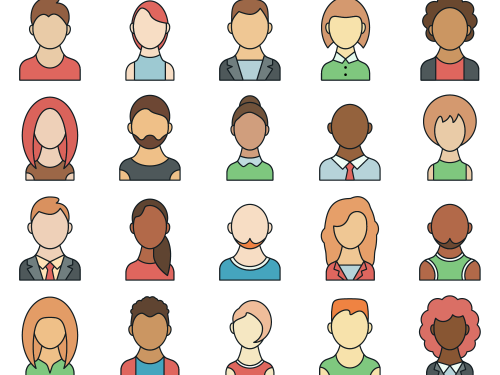People Avatars Vector Free Icon Set
