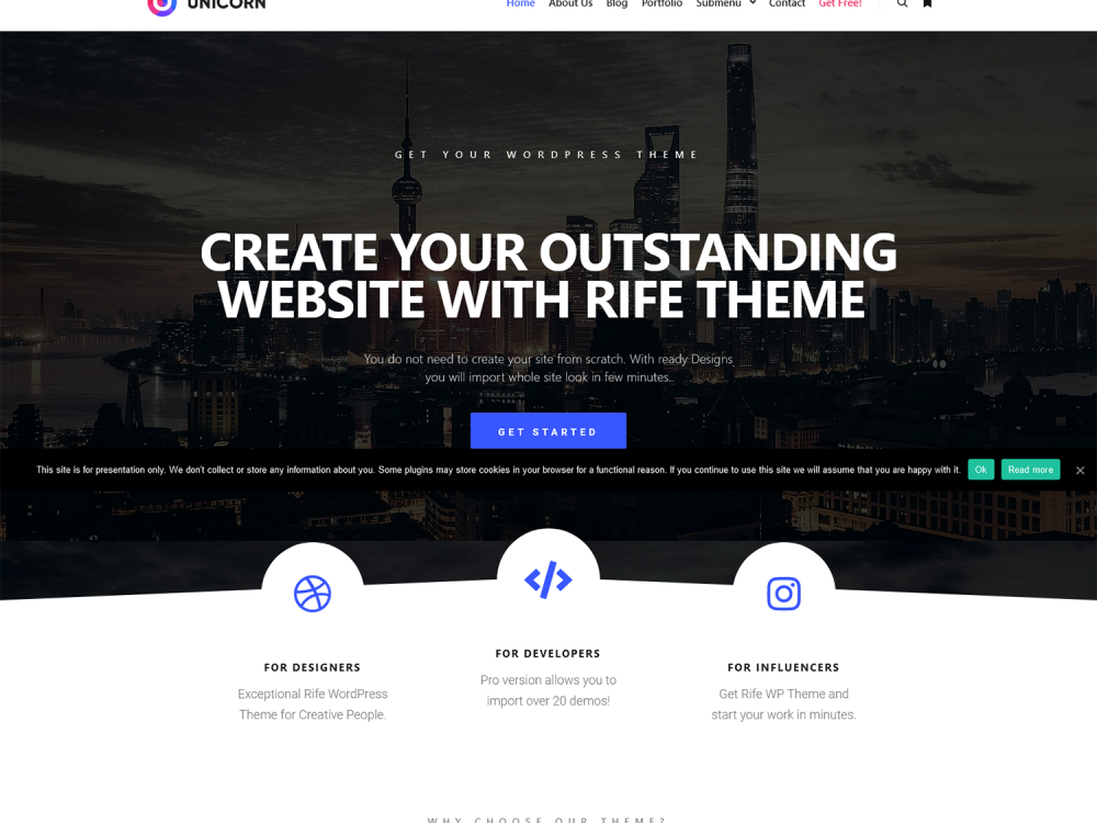 Rife Free Multipurpose WordPress Theme