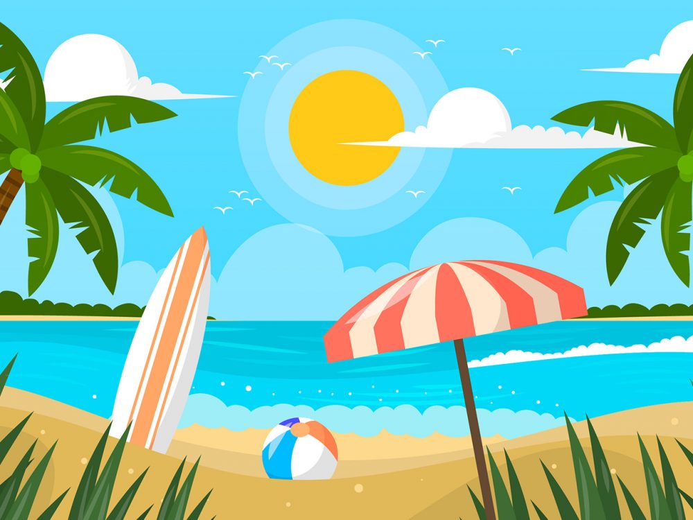 Summer Vacation Illustration