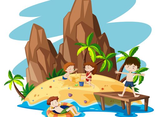 Summer Vacation Illustration