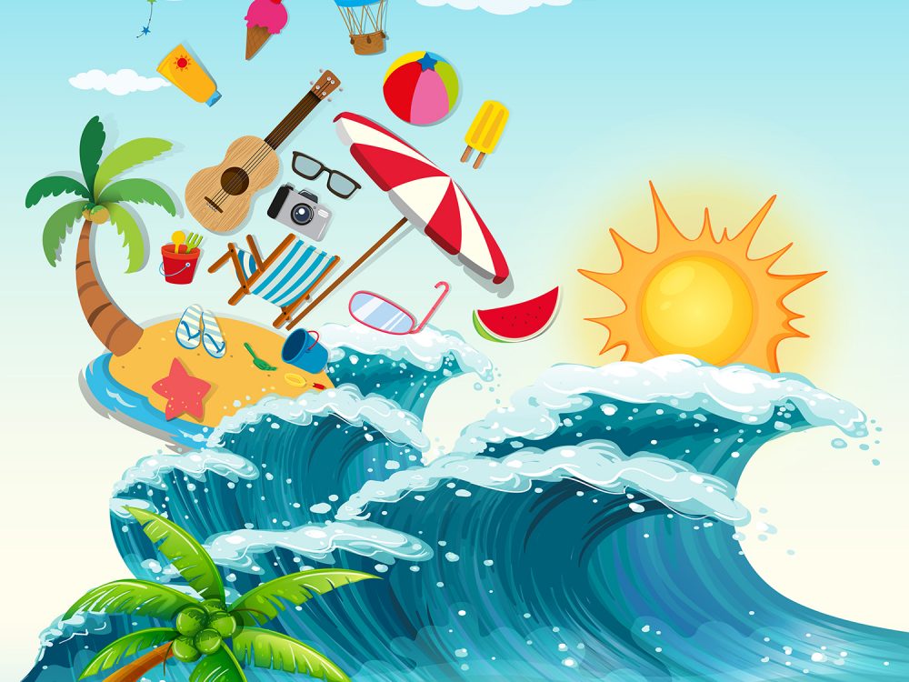 Summer Vacation Illustration