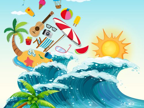Summer Vacation Illustration