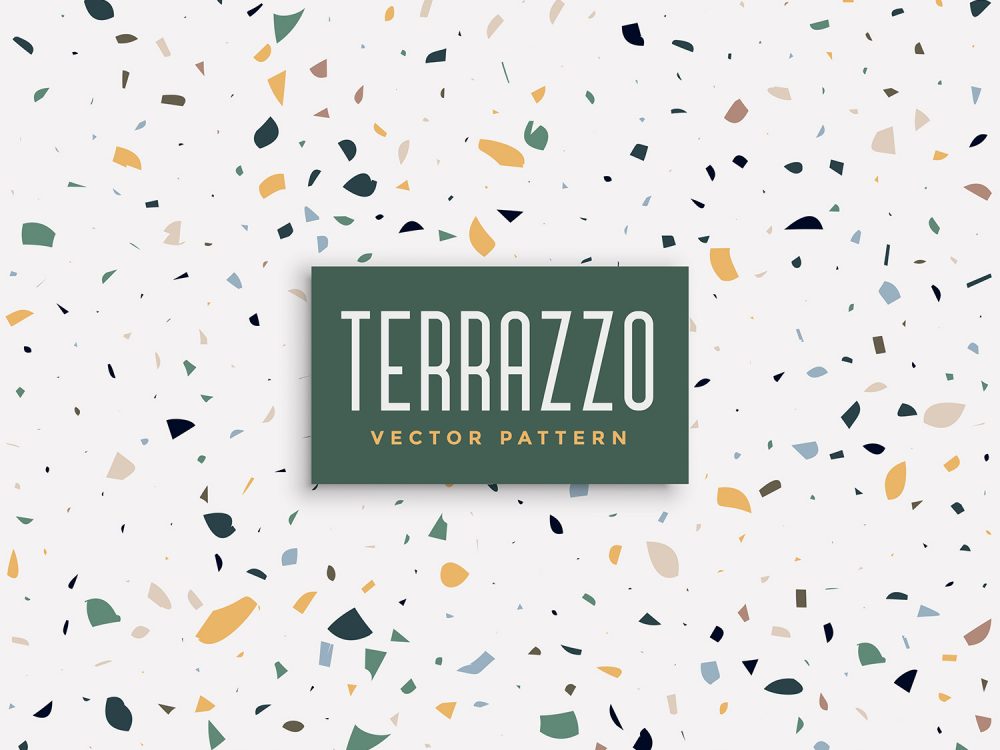 Terrazzo Free Vector Pattern
