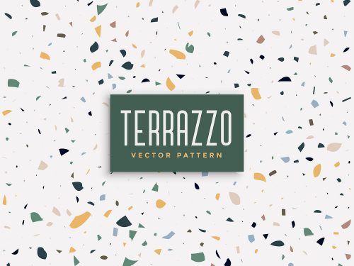 Terrazzo Free Vector Pattern