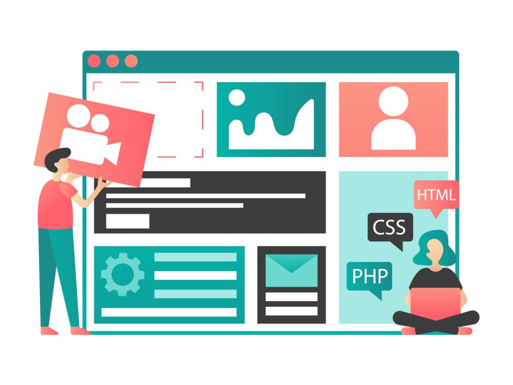 Web Development Vector Illustration