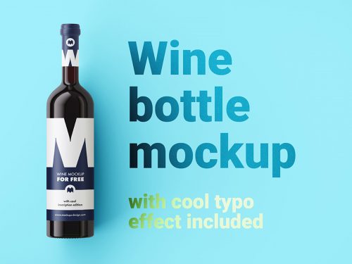 Wine Bottle Mockup