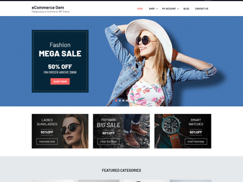 eCommerce Gem WordPress Theme