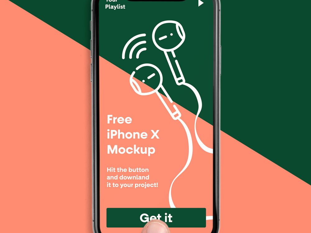 iPhone X PSD Mockup