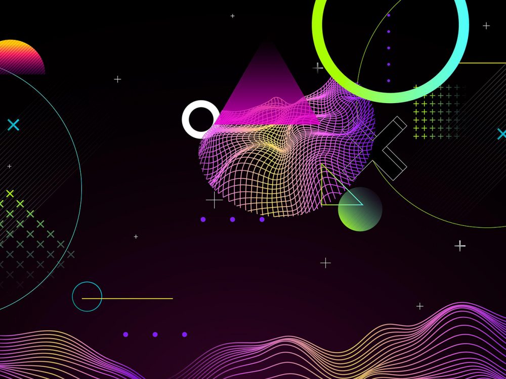 Abstract Geometric Shapes Background