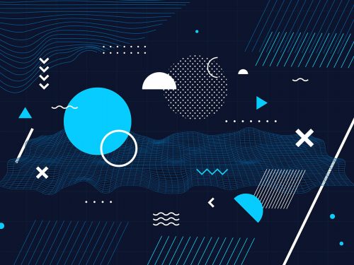 Abstract Geometric Shapes Background