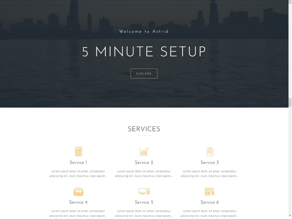 Astrid - Free Business WordPress Theme