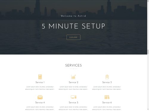 Astrid - Free Business WordPress Theme
