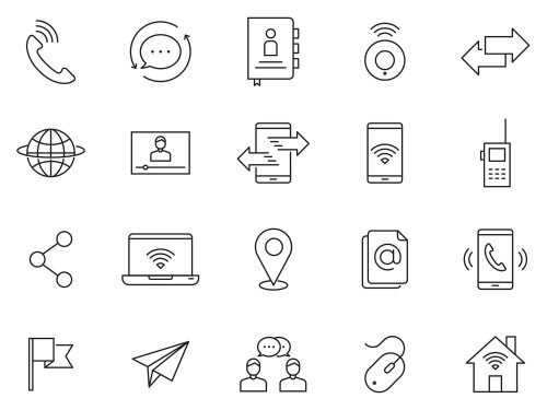 Communication Vector Icons
