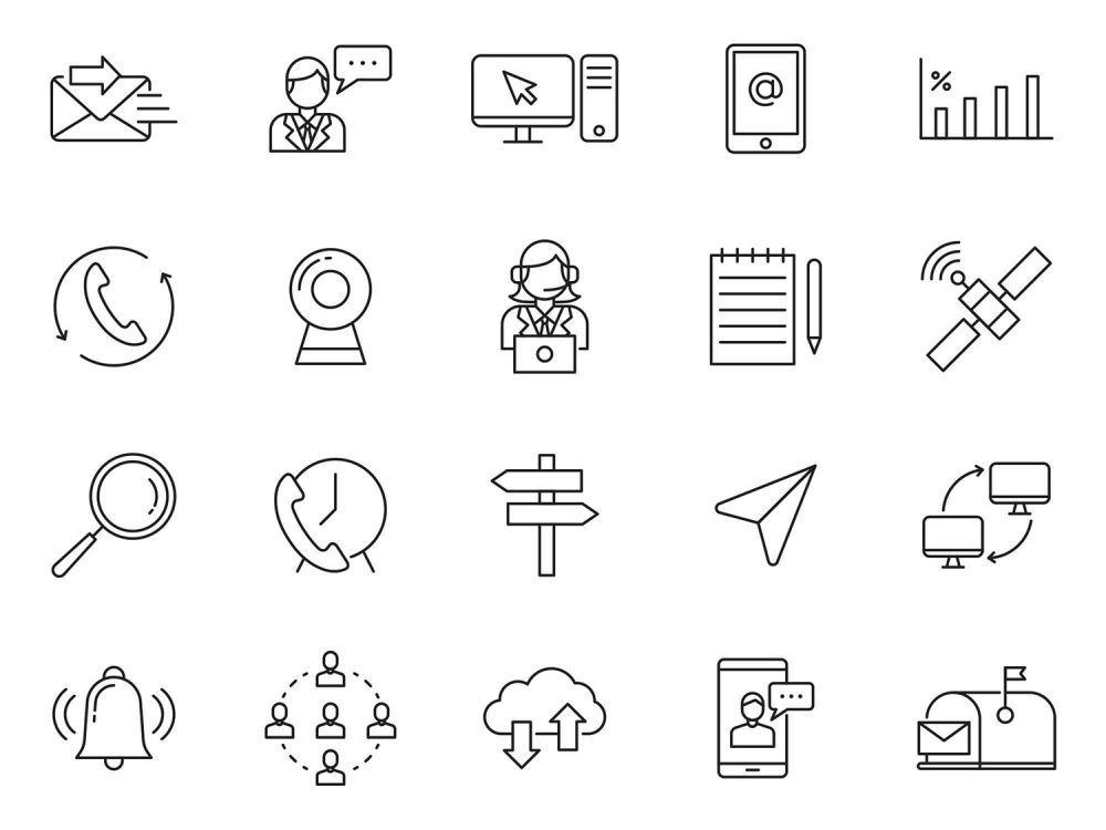 Communication Vector Icons
