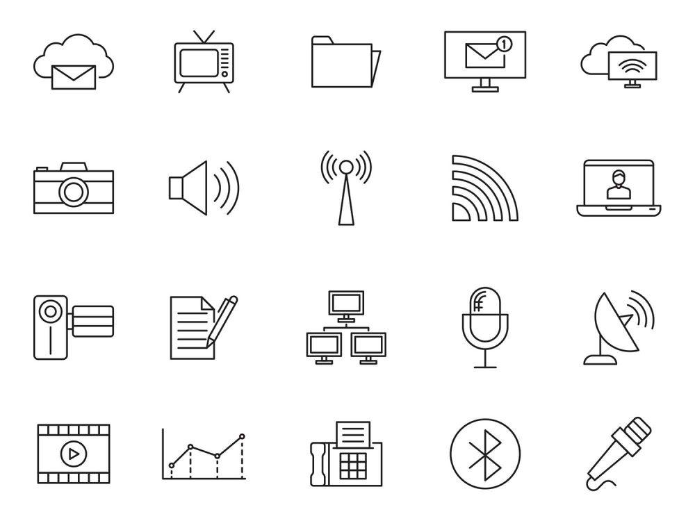Communication Vector Icons