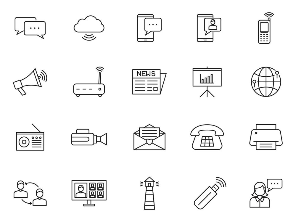 Communication Vector Icons