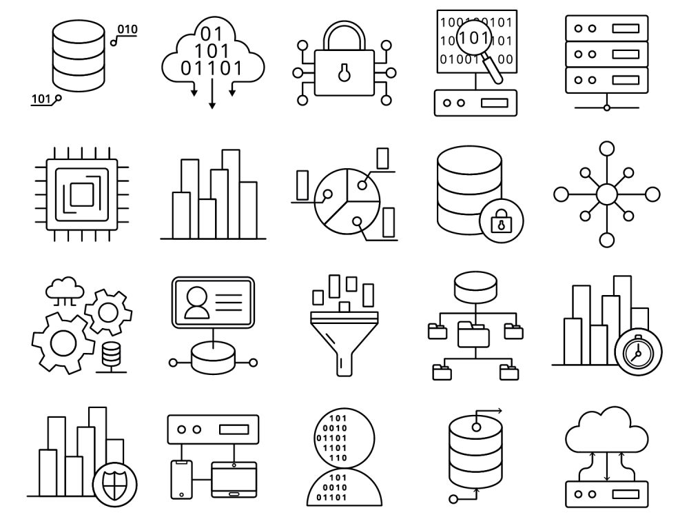Data Vector Free Icon Set 2