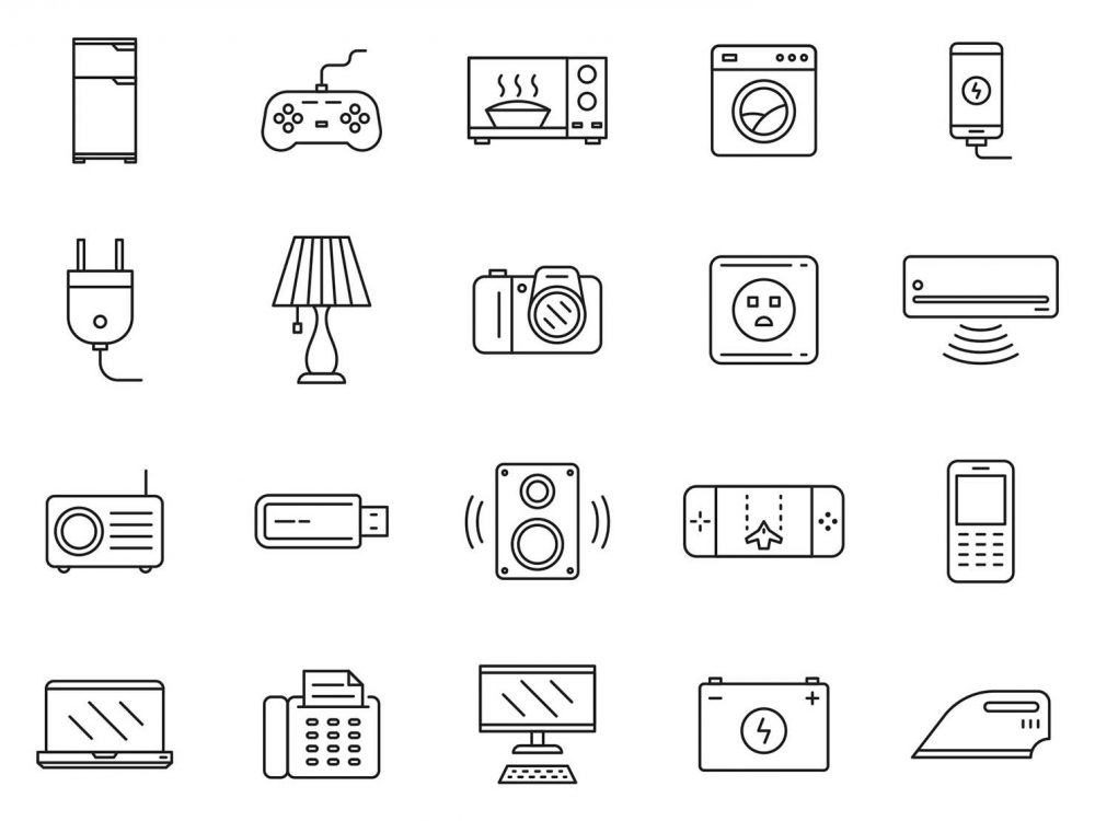 Electronics Vector Icons