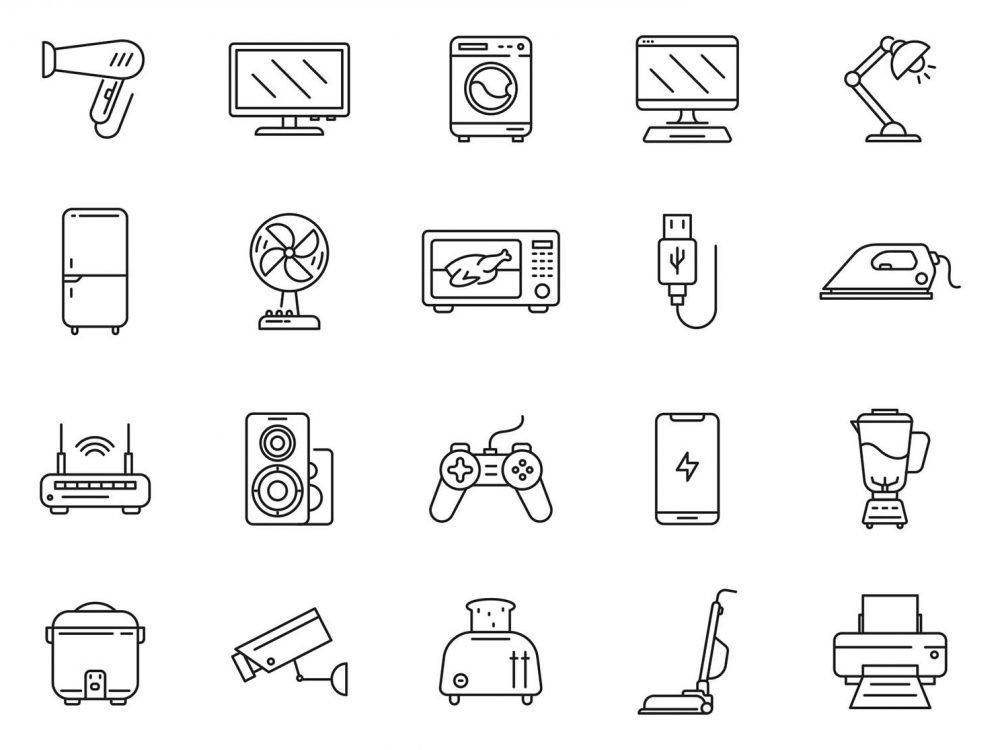 Electronics Vector Icons