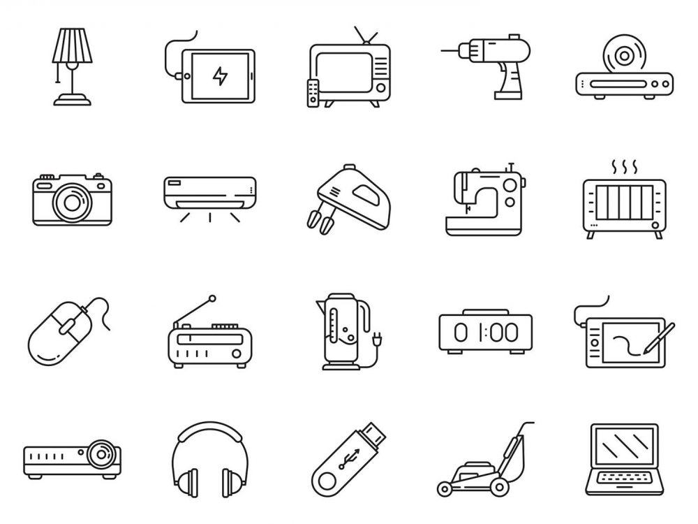 Electronics Vector Icons