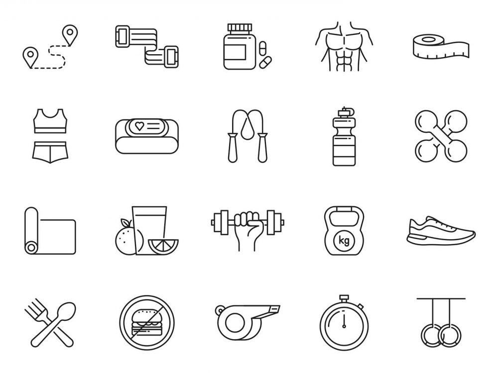 Fitness Vector Icons
