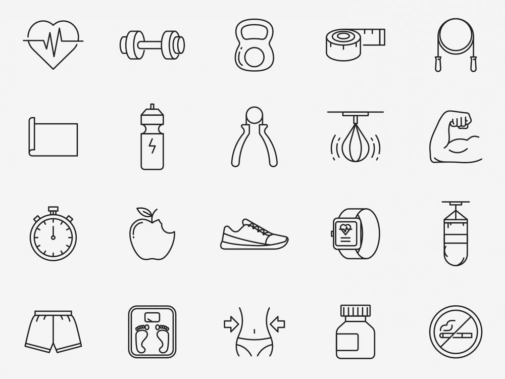 Fitness Vector Icons