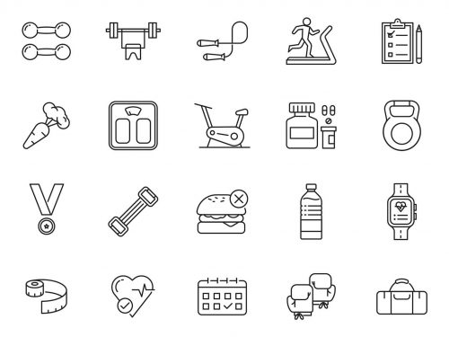 Fitness Vector Icons