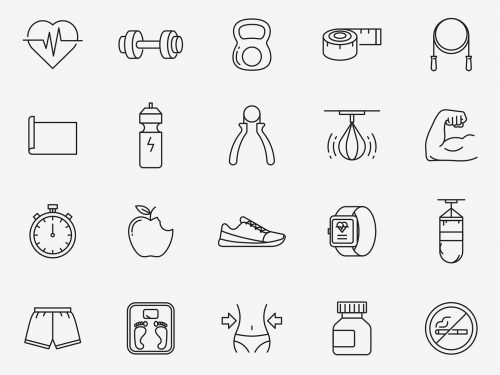 Fitness Vector Icons