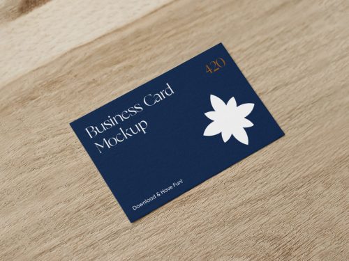 Free Business Card Mockup