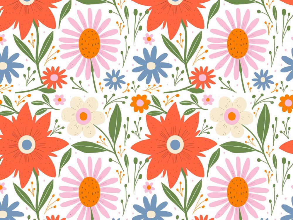 Free Floral Watercolor Pattern