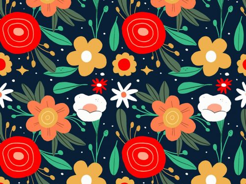 Free Floral Watercolor Pattern