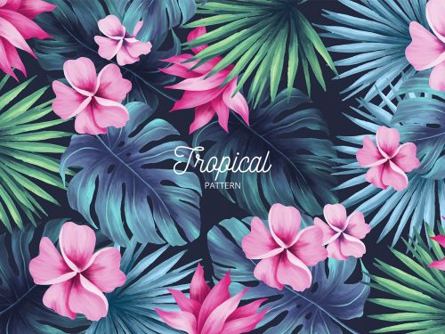 Free Floral Watercolor Pattern