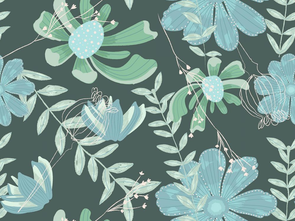 Free Floral Watercolor Pattern