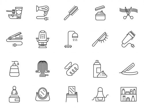 Free Hair Salon Vector Icons