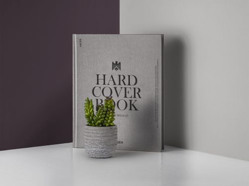Free Hardcover Book Mockup