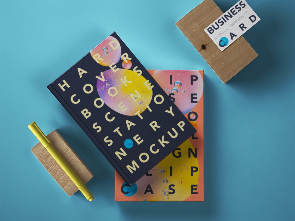 Free Hardcover Book Mockup
