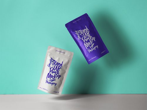 Free Packaging Pouch Mockup