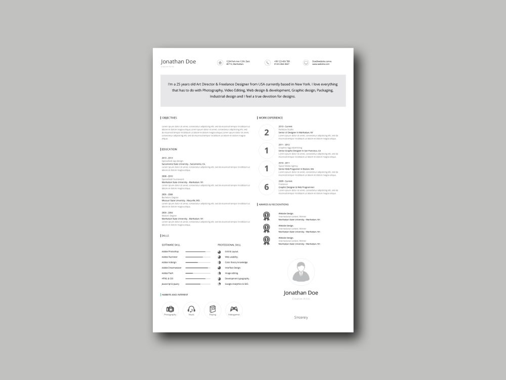 Free Professional Resume Template