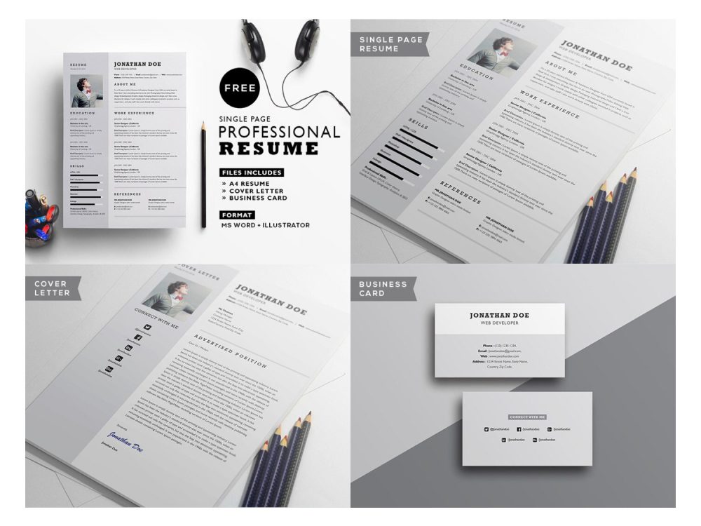 Free Professional Resume Template 2
