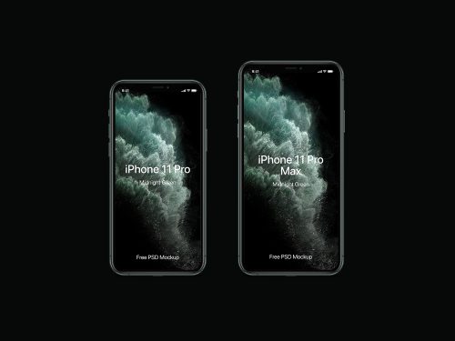 Free iPhone 11 Pro PSD Mockup